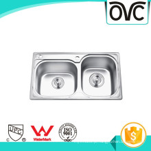 China Fornecimento De Aço Inoxidável Pequeno Pia Da Cozinha Dupla China Fornecimento de Aço Inoxidável Pequeno Pia Da Cozinha Dupla